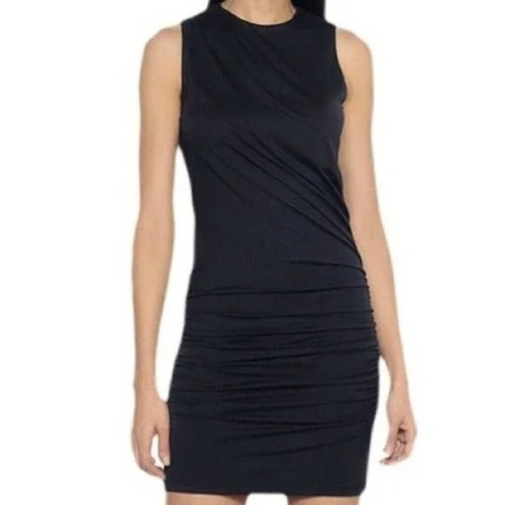 Susana Monaco Ruched Boat Neck Mini Dress Size XS NWT